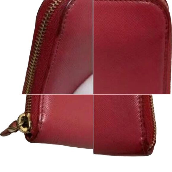 229164P (S2) Prada Wallet Long Round Zipper Pink Leather - Picture 8 of 10